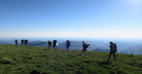 Making it over the last hill before the night