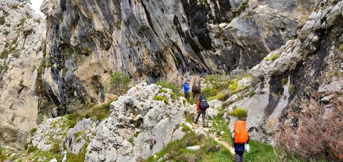 Just before the cascade du ray waterfall