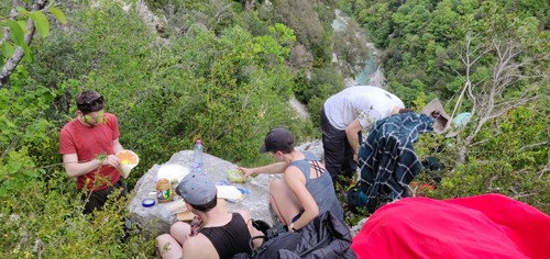 Lunch in the canyon