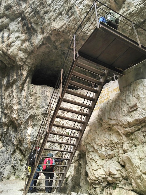 Entering the tunnel