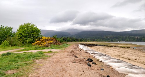 Beginning of the hike at the Brodick beach