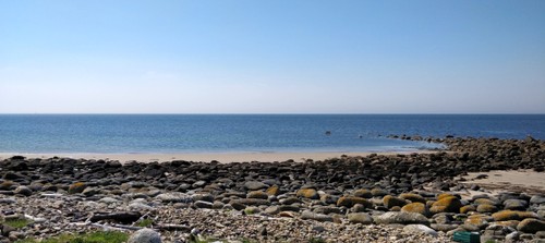 Walking along the beach