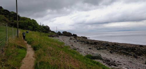 Plenty of walking along the coast on day two