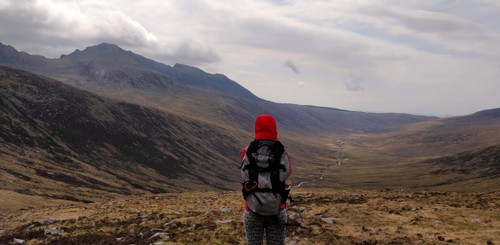 View of the mountains from the Glen