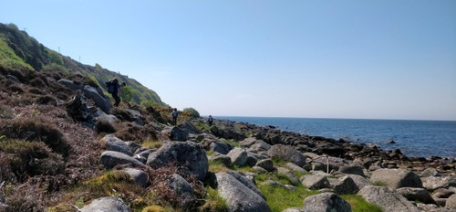 Rocky path along the shore after Blackwaterfoot