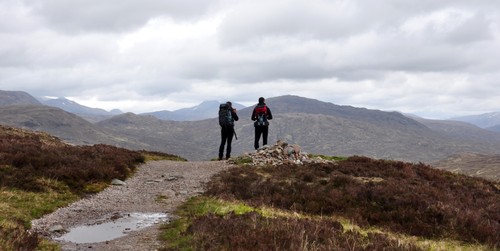 Fellow hikers on their way to Kinlochleven