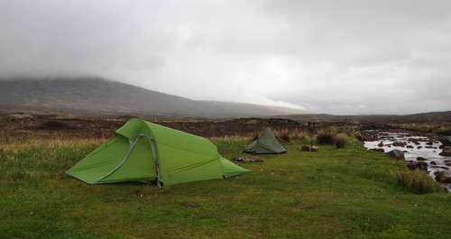 The campsite at Kingshouse, right next to a creek